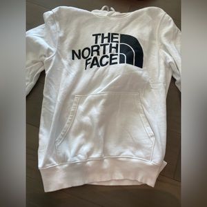 White the north face hoodie